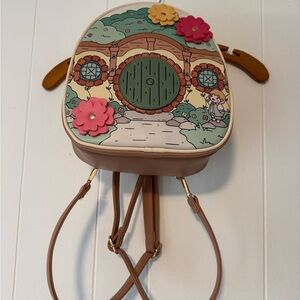 Charming Brown and Green Backpack